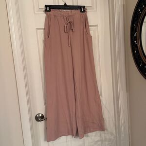 Blush Wide-Leg Pants comfy size small